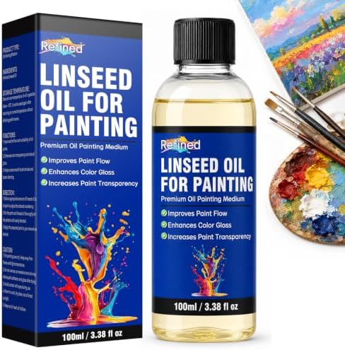 Odorless Mineral Spirits 100ml, Premium Paint Thinner for Oil Painting, Effective Oil Paint Brush Cleaner for Artists, Students, Studio & Classroom Oil Painting Supplies