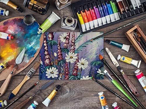 Brusarth Paint Brushes Set, 14 PCS Artist Brush for Acrylic Oil Watercolor Gouache Artist Professional Painting Kits with Synthetic Nylon Tips | Artist Brush for Great for Water, Oil or Acrylic Painting, Painting Brushes for Beginners and Artists