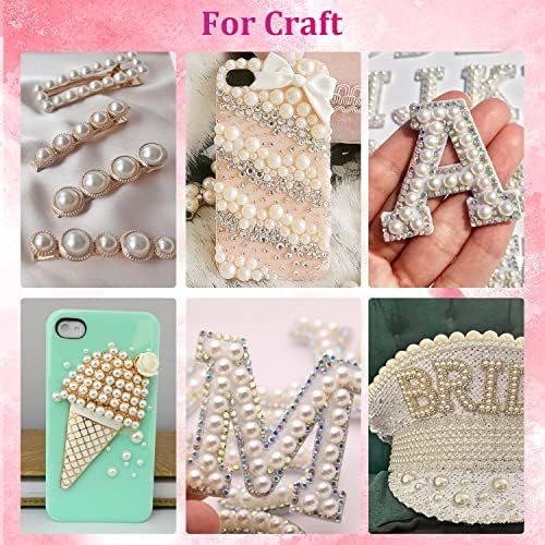 2 Boxes Flatback Nail Pearls for Nail Art Beige Pearl Charms and Gems