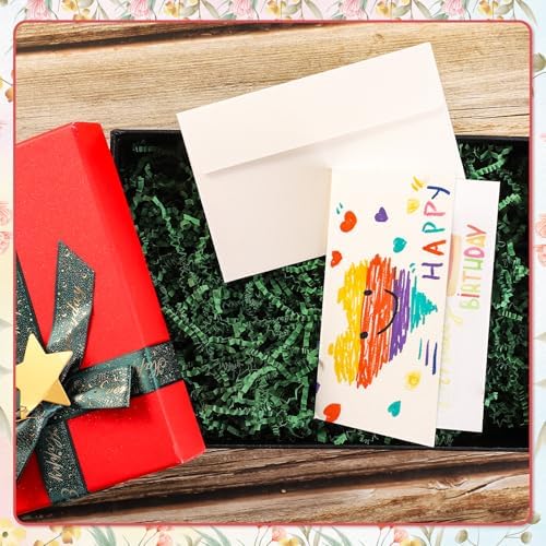 20 Sets Watercolor Cards with Envelopes, 4x6 Folded, 140Lb Cold Press