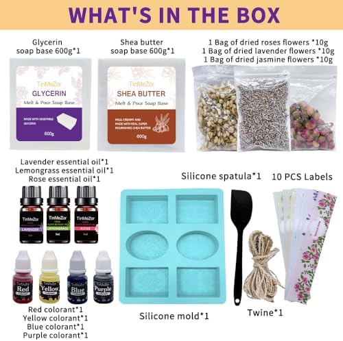 TinMeZor Soap Making Kit for Adults - DIY Kit for Beginner
