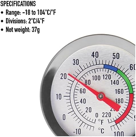Candle Thermometer for Candle Making - DIY Wax Candle Making Supplies - Ideal Candle Making Thermometer with Clip and 175mm Stainless Steel Probe