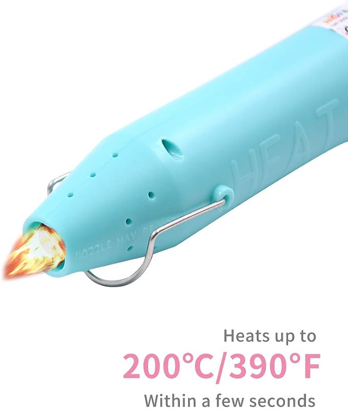 mofa Resin Heat gun,6.6ft Cable 300W Hot Air Gun for Crafting,Acrylic Paint Dryer Multi-Purpose Electric Heating Nozzle (Blue)