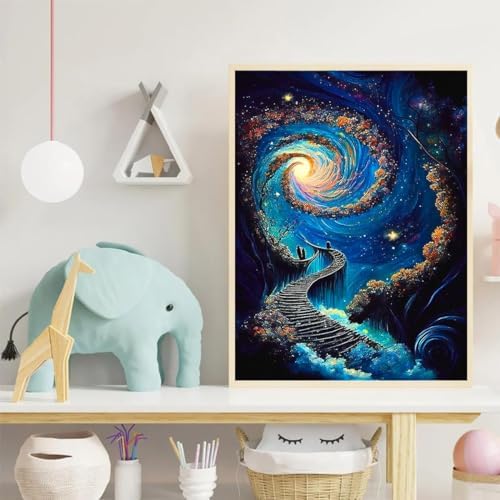 Diamond Art Kits for Adults Starry Night Diamond Painting Kit 12x16in