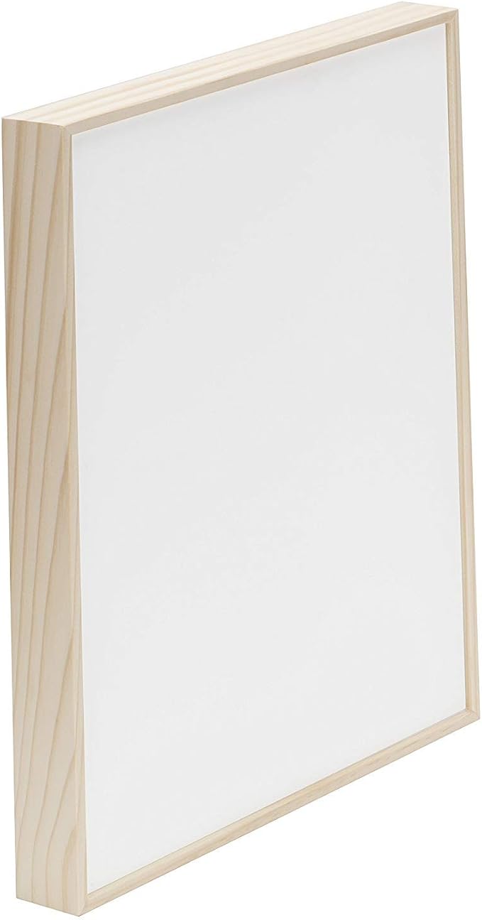 Da Vinci Pro Liquid Art Multi-Media Panel 16x20, 1-1/2" Deep Gesso Board with Natural Wood Frame, Raised Lip Wood Canvas Panel Ideal for Artists Using High Flow Acrylics and Alcohol-Based Dyes