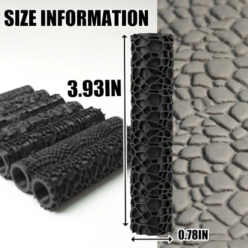 7-Piece Texture Roller Set, Tabletop Terrain Road Pattern Tool