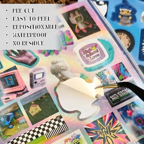 Cute Sticker Book 30 Sheets 750+ Pcs Y2K Vintage Aesthetics Stickers