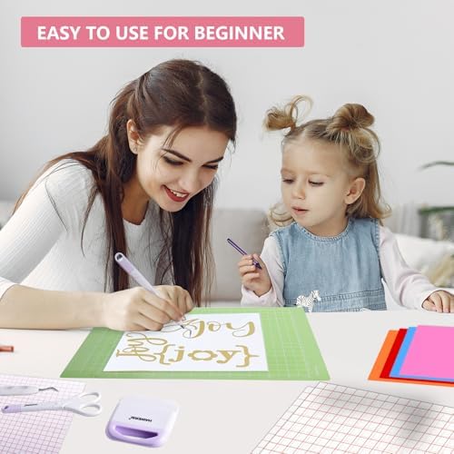 Starter Kit for Cricut Joy Xtra,116Pcs Accessories Bundle and Supplies for Cutting Machine,Beginner Craft Tool Set,Material Bundle with Weeding Tool,Paper Trimmer,Replacement Blade,Brayer Roller