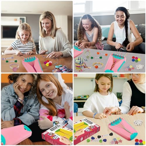 Maynacs Friendship Bracelet Making Kit for Girls 8-12, 28 Pre-Cut Threads