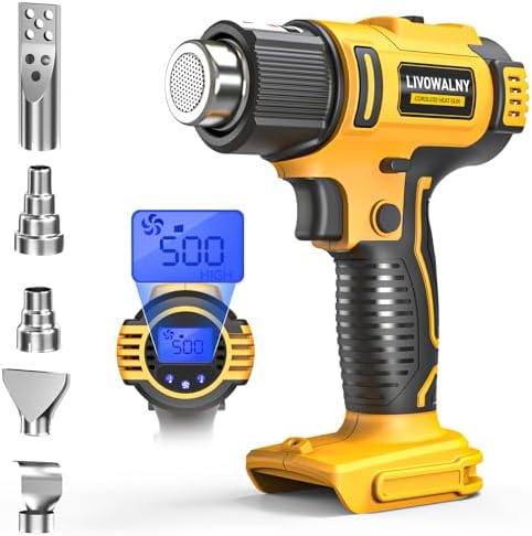 Cordless Heat Gun Compatible with Dewalt 20v Battery (Tool Only)