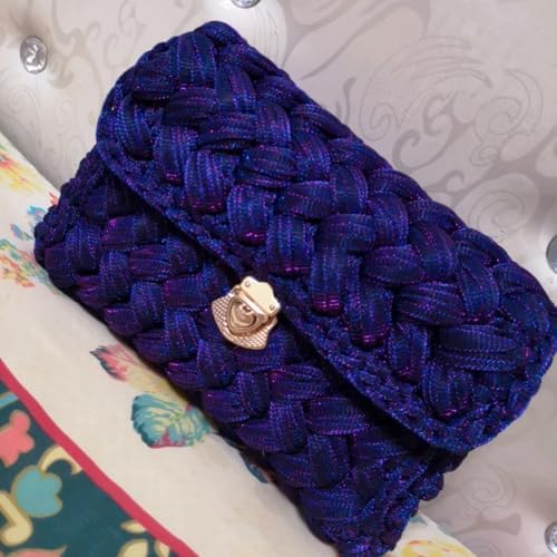 T-Shirt Yarn, Crochet Yarn for Beginner Crochet Bags/Basket/Coaster, Shiny