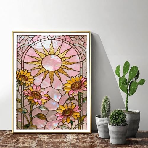 ijbnhd Sunflower Diamond Art Kits for Adults Diamond Paintings Kits