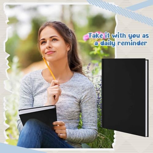 Henoyso 8 Pcs A5 Blank Notebook Journal Hardcover Sketchbook, 8.3 x 5.7 in