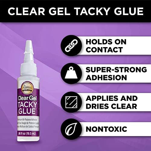 Aleene's Tacky 5-Piece Trial Pack, All Purpose Glue for Crafts and DIY Projects, Includes Original Tacky Glue, Clear Gel, Quick Dry, and Fast Grab Adhesive, .66 fl oz 5-Pack