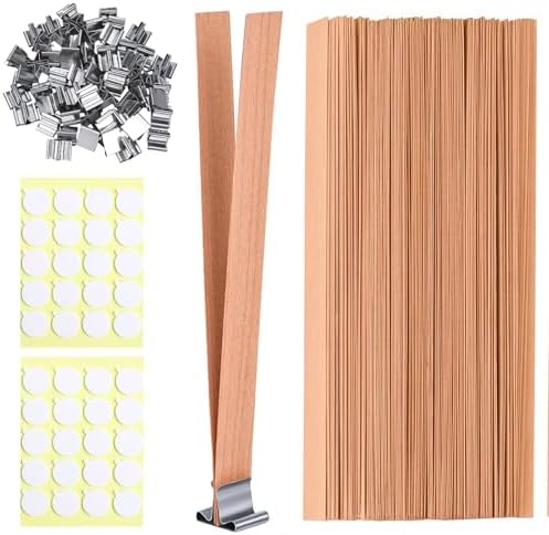Candle Making Kit, 60Pcs Wood Candle Wicks, 5.0X 0.5 Inch