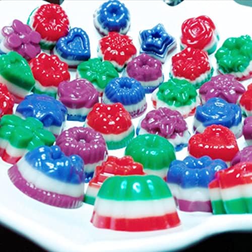 4 Pcs Flower Silicone Soap Molds-Soap Molds for Soap Making | 12 Cavities Flower Silicone Soap Mold,Silicone Molds for Soap Bath Bombs Shower Steamer Lotion Bars Chocolate Candy