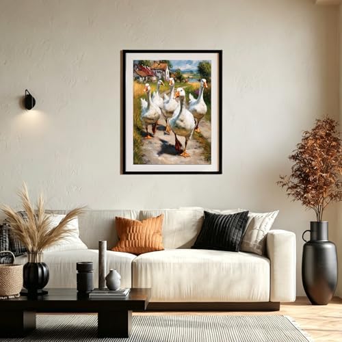 XTCIXAL Diamond Art Kits for Adults, Duck Diamond Painting, 12x16 Inch