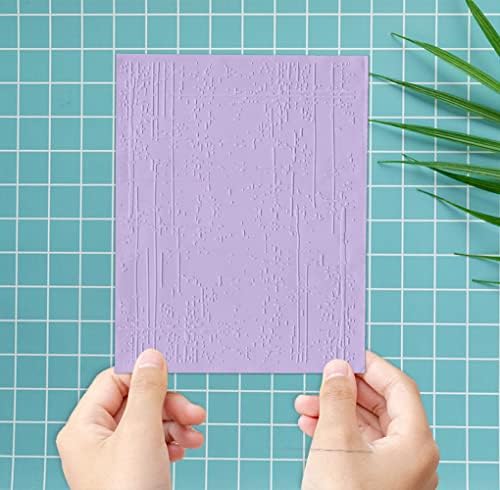ALIBBON Irregular Background Plastic Embossing Folders for Card Making, Stripe Dots Background Embossing Folders for DIY Scrapbooking, Ink Marks Folders for Paper Craft Photo Album Decorations