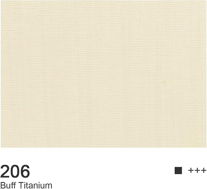 AUREUO Buff Titanium Acrylic Paint, 4 Fl Oz / 120ml Single Tube, Rich Pigment Off White Art Craft Paints for Canvas, Rocks, Wood, Ceramic, Fabric