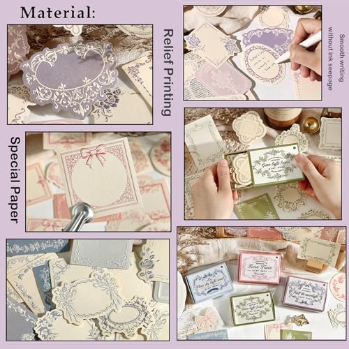Maxleaf 120pcs Vintage Scrapbooking Letter Writing Paper