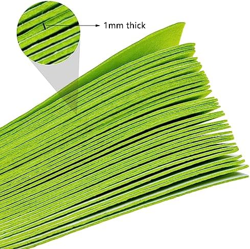 Jtnohx Self Adhesive Felt Sheets Adhesive Backed Felt Fabric Green 4"x8"