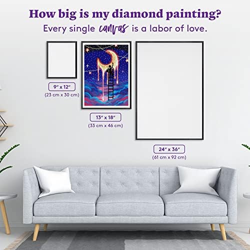 DIAMOND ART CLUB Paint the Moon Diamond Art Kits for Adults