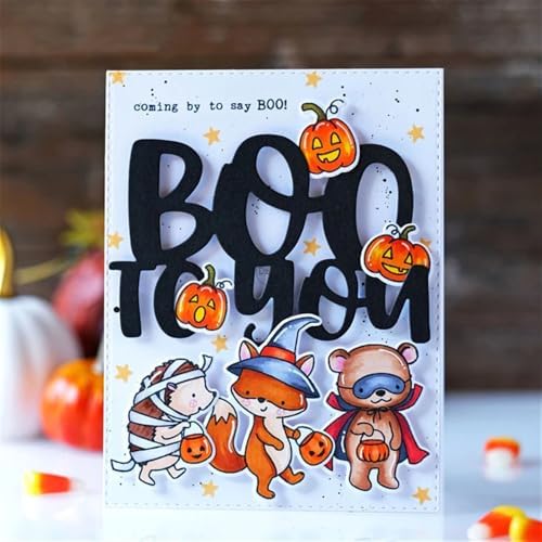 Halloween Word Boo to You Metal Cutting Dies for Card Making