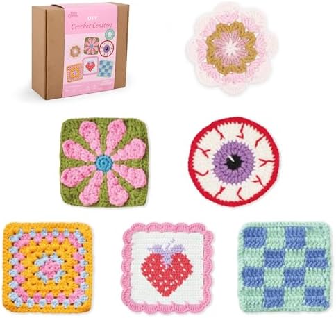 HOUSE CREATIVITY Crochet Kit for Beginners Adults - Complete Set with 20 Colors Yarn, Video Tutorials, Hooks | Learn to Crochet DIY Craft Kit for Women & Adults