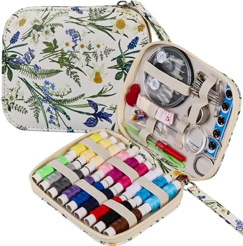 Bobode Printing Sewing Kit Travel Basic Sewing Kit for Adults