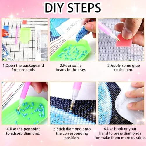 SUHEFAFA Ghost Diamond Painting Kit for Adults 12×16 inch