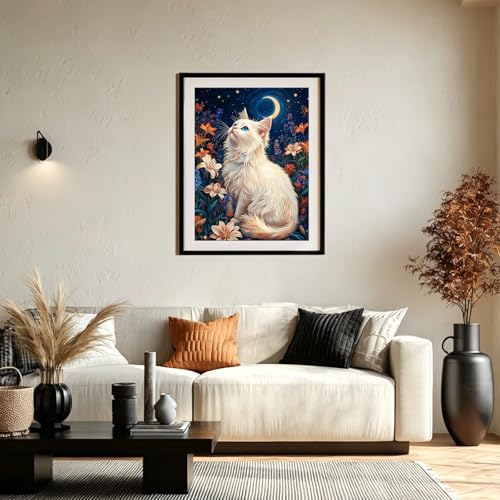 XTCIXAL Diamond Art Kits for Adults, Cat Diamond Painting, 12x16 Inch