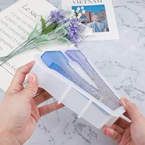 Gartful 7 Inch Large Letter Molds for Resin, 3D V Capital Alphabet Epoxy Resin Mold, A to Z Thick Resin Letter Molds for Making Letters, Word Sign Art, DIY Crafts, Making Cake, Party Home Decor