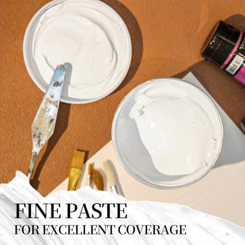 Falling in Art 16.9 Oz White Gesso Primer for Acrylic &Oil Paint