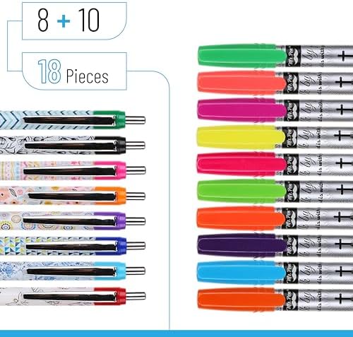 Mr. Pen- Bible Journaling Kit, 18 Pack - 10 Gel Highlighters