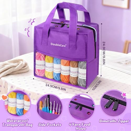 Knitting Loom Kit with Storage Bag,Looms,Yarn, Pom Pom Maker & Crochet Hook
