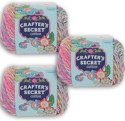 Hobby Lobby Crafter's Secret Yarn, 210 Haute Pink, Set of 3