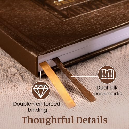 CAGIE Small Sketch Book for Drawing, Leather Sketchbook 5.5" x 8.9", Brown