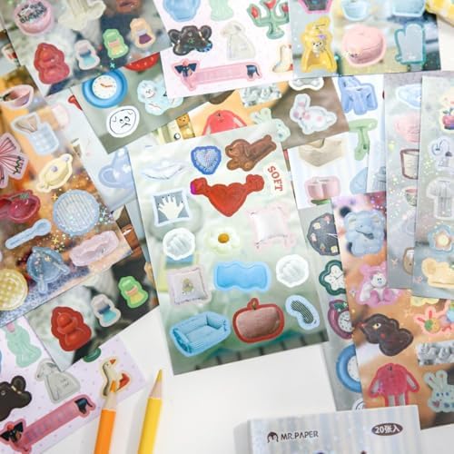 786 Pcs 90s Retro Holographic Japanese City Pop Sticker Book