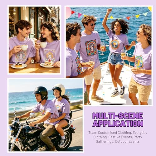 Joyclub 5 Pack Sublimation Shirts Blanks Bulk Polyester Unisex S-2XL | Wholesale crew neck short sleeve for heat transfer and vinyl; mixed sizes simplify team, event and small-batch planning gifts