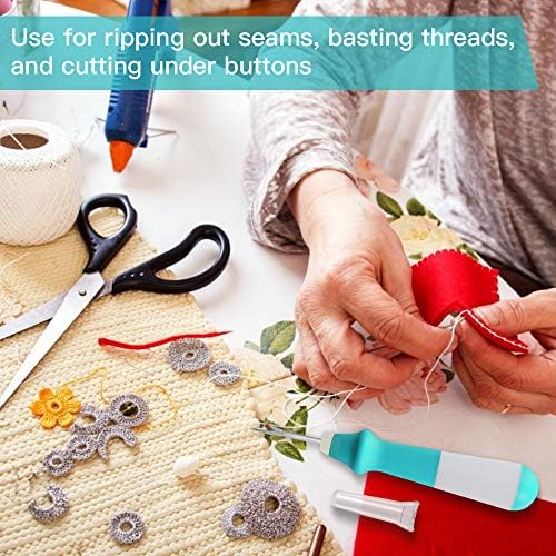 Lhedon Seam Ripper 3 PCS Ergonomic Grip Sewing Thread Remover Tool