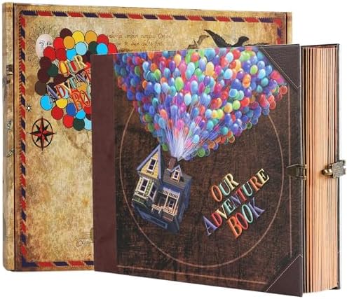 Scrapbook Photo Album Our Adventure Book Embossed Hard Cover