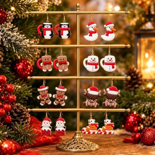10Pcs Christmas Winter Polymer Clay Cutters Set