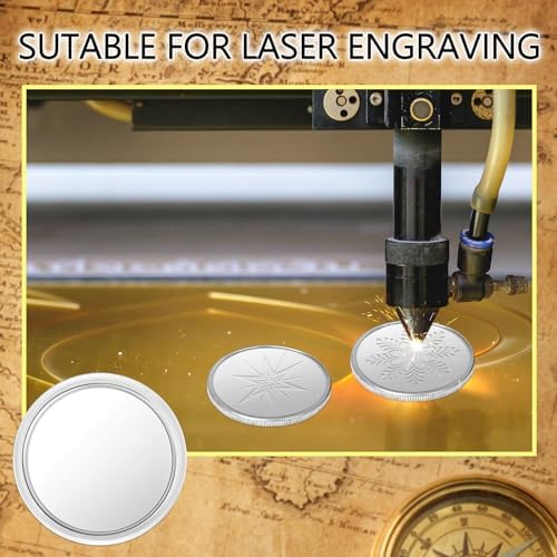 10 Pcs Blank Challenge Coin, Engraving Blanks Coins