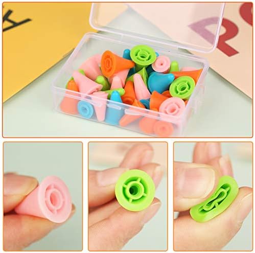 JNENERY 35PCS Knitting Needles Point Protectors, 2 Sizes Needle Stoppers