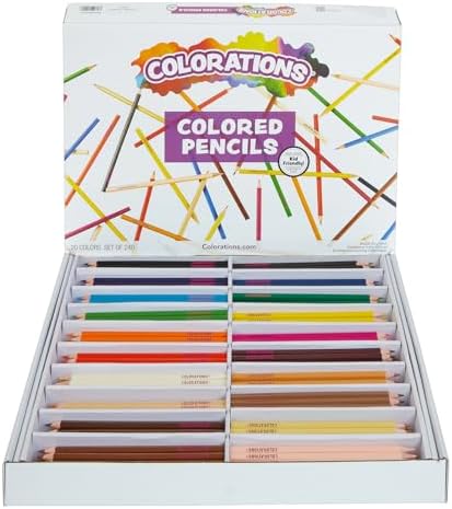 Colorations Classroom Pack Colored Pencils, Set of 240