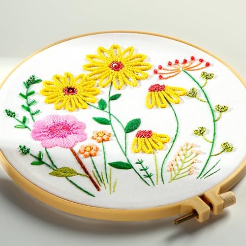 HTVRONT Sparkling Bead Embroidery Kit, 3 Sets, for Creative Decor