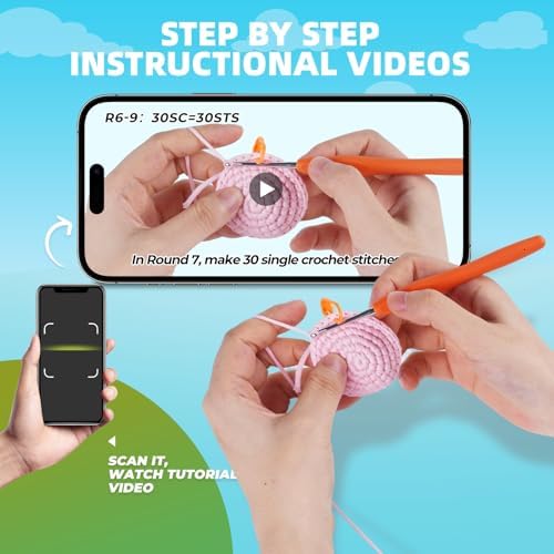 MOREJMTT Crochet Kit for Beginners, Crochet Animal Kits,Crocheting Kit for Starters, Learn to Crochet with Step-by-Step Video Tutorials, Beginner Crochet Kit for Adults(2 Pack Koala)