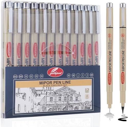 GETHPEN Micro Fineliner Set, Waterproof Archival Ink Fine Line Drawing Pens