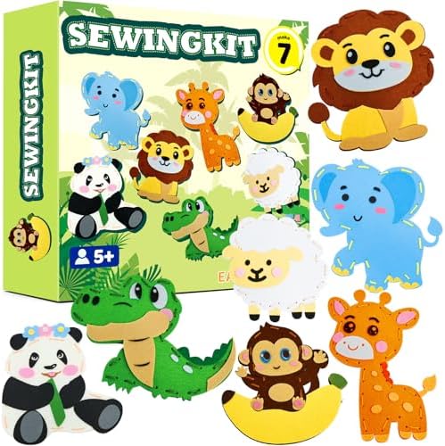 powerful xishan Sewing Kit for Kids, Animal Felt Craft for Kids Ages 5-8