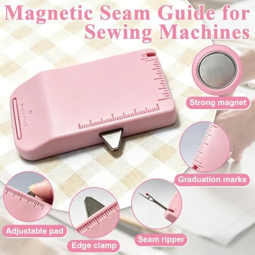 4Pcs Magnetic Seam Guide for Sewing Machine, Sewing Machine Accessories